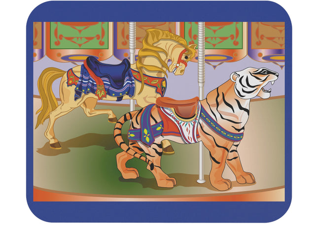Carousel Splendor Mouse Pad, Rectangle