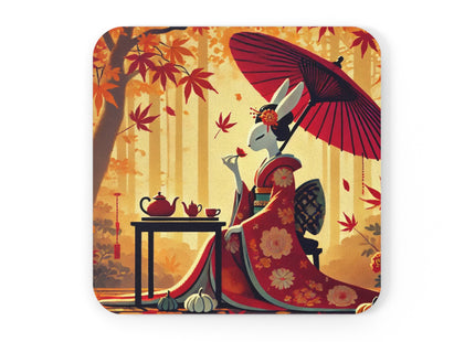 Theatrical Harvest Rabbit Cork Back Coaster