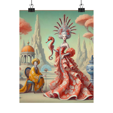 The Seahorse Court Matte Vertical Posters