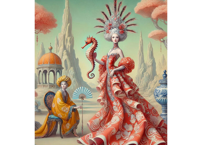 The Seahorse Court Matte Vertical Posters