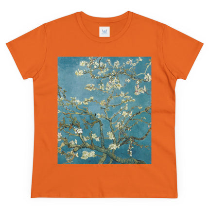 Almond Blossom by Vincent van Gogh Women's Midweight Cotton Tee