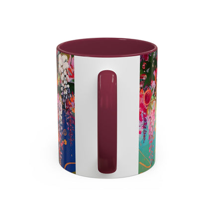 Golden Wisteria Elegance Colorful Mugs (11oz, 15oz)