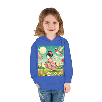 Geisha Fairy and the Hummingbird Blossom Toddler Pullover Fleece Hoodie