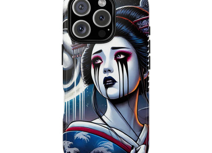 Geisha’s Black Ink Tears Phone Cases