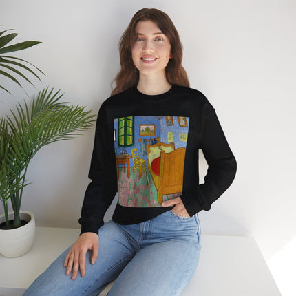 The Bedroom by Vincent van Gogh Heavy Blend™ Crewneck Sweatshirt