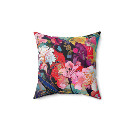 Ethereal Irises Spun Polyester Square Pillow