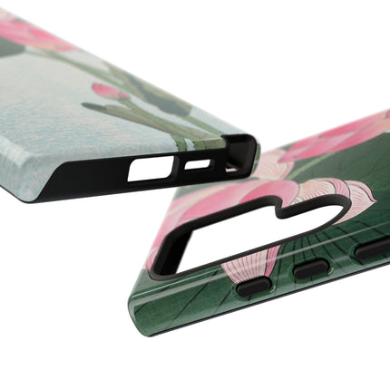 Blooming Lotus Flowers by Ohara Koson Phone Cases