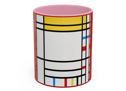 Place de la Concorde by Piet Mondrian Colorful Mugs (11oz, 15oz)