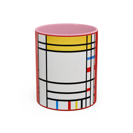 Place de la Concorde by Piet Mondrian Colorful Mugs (11oz, 15oz)