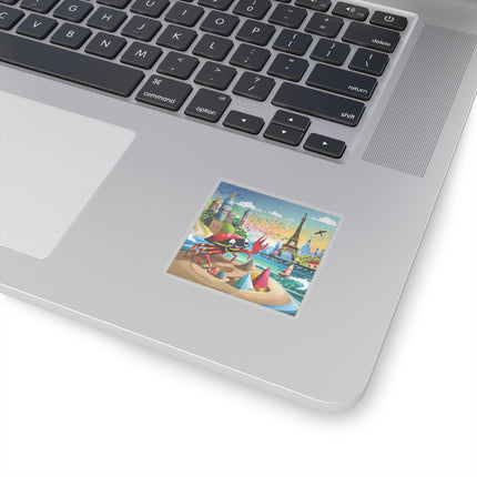 Crab Architect Kiss-Cut Stickers (4 Sizes)