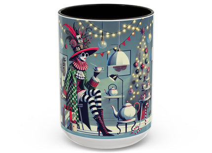 Whimsical Christmas Tea Party Colorful Mugs (11oz, 15oz)