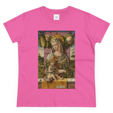 Madonna and Child by Carlo Crivelli Women's Midweight Cotton Tee