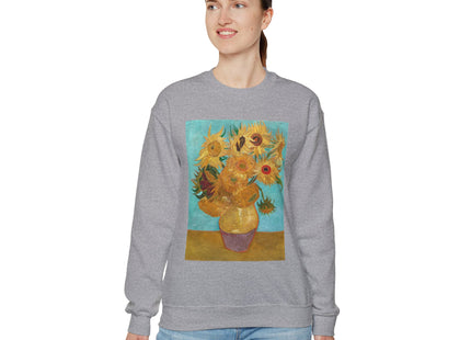 Vase with Twelve Sunflowers by Vincent Van Gogh Heavy Blend™ Crewneck Sweatshirt