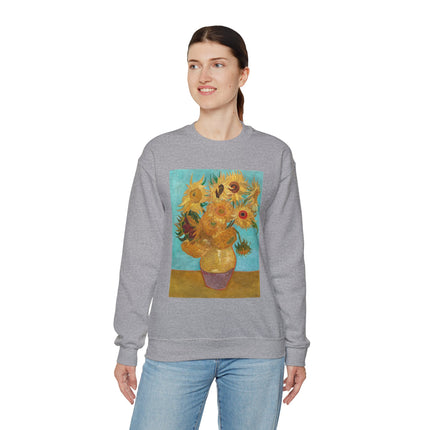 Vase with Twelve Sunflowers by Vincent Van Gogh Heavy Blend™ Crewneck Sweatshirt