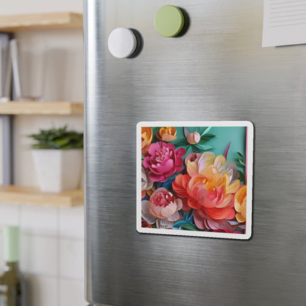 Peonies in Full Bloom Die-Cut Magnets (5 Sizes)