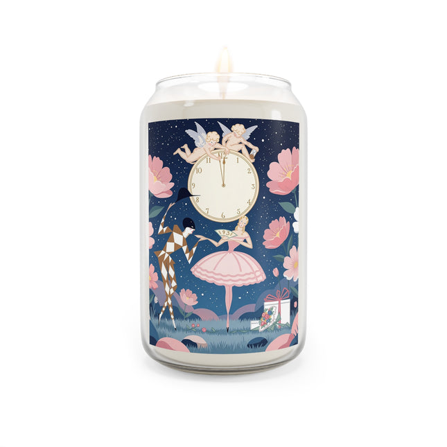 🕛🌸 Midnight Waltz Before Christmas Scented Soy Candle – Art Deco Holiday Fantasy