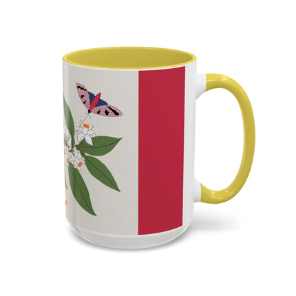 Blue Tit & Butterfly Colorful Mugs – Spring Harmony & Delicate Beauty