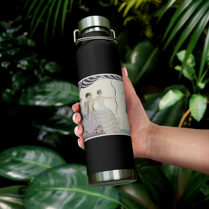 Visez au coeur, belles dames! by George Barbier Copper Vacuum Insulated Bottle, 22oz