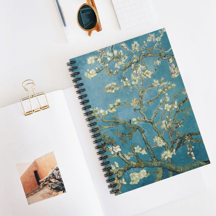 Almond Blossom by Vincent van Gogh Spiral Notebook - Ruled Line