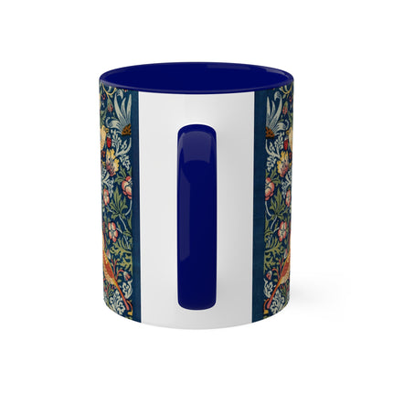 Strawberry Thief by William Morris Colorful Mugs, 11oz