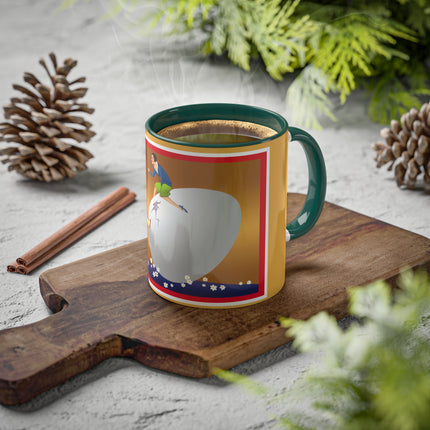 Crack-Up Comedy: The Great Egg Duel Colorful Mugs, 11oz