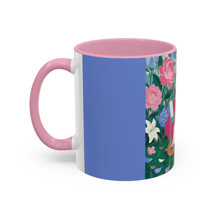 The Ladies Of The Blossoming Vanity Colorful Mugs – Art Deco Floral Elegance