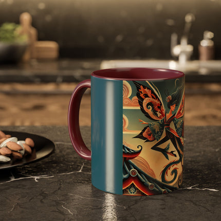 Dragon Fairy of the Temple Colorful Mugs (11oz, 15oz)