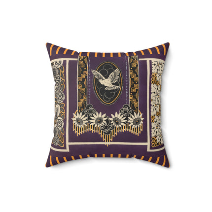 La décoration moderne dans le textile Pl. 17 by Gaston Charlet Spun Polyester Square Pillow