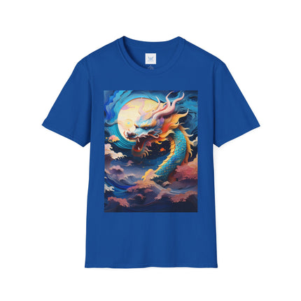 🐉⚡ Dragon of the Tempest Softstyle T-Shirt – Mythic Power & Elemental Majesty