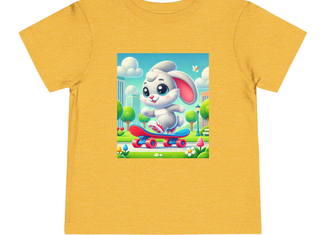 Skateboard Bunny Adventure Toddler Short Sleeve Tee