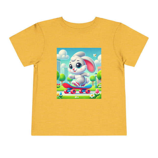 Skateboard Bunny Adventure Toddler Short Sleeve Tee