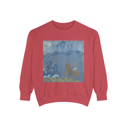 The Duel by Nicholas Roerich Unisex Garment-Dyed Sweatshirt