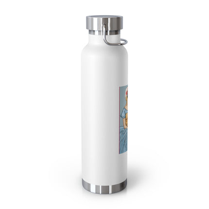 The Enchanting Painter: A Fairy's Artistic Touch Copper Vacuum Insulated Bottle, 22oz