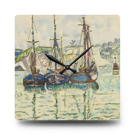 Le Trieux Paul Signac Acrylic Wall Clock, Round and Square