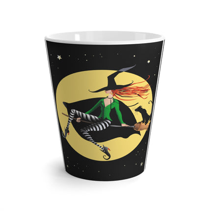 A Witch’s Moonlit Flight Latte Mug