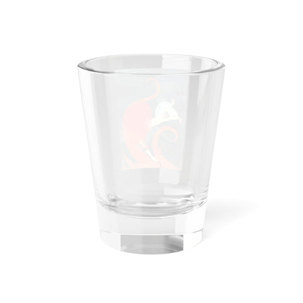 Flame of the Tempest Shot Glass – Fiery Storm & Dramatic Elegance