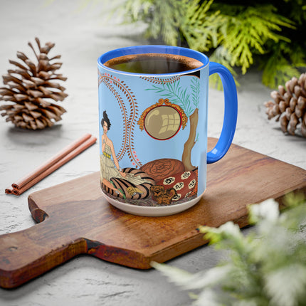 Minuit … ou l’appartement à la mode by George Barbier Colorful Mugs (11oz, 15oz)