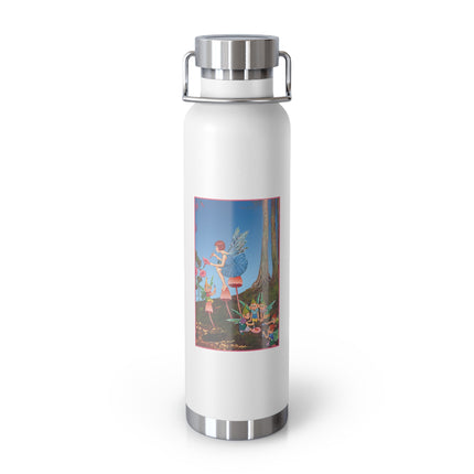 Periwinkle Painting the Petals by Ida Outhwaite Copper Vacuum Insulated Bottle, 22oz