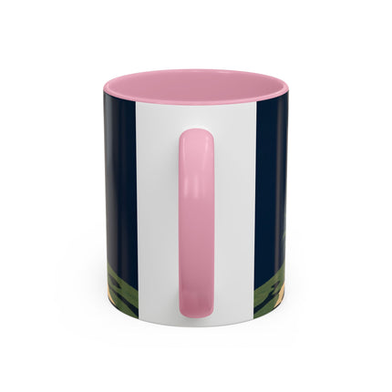 🌼🧡 The Midnight Floral Masquerade Colorful Mug – Art Deco Fashion Fantasy