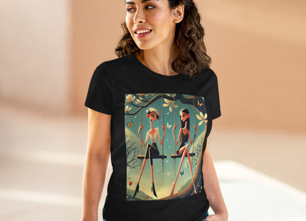 Whispers on the Spring Swing Cotton Tee