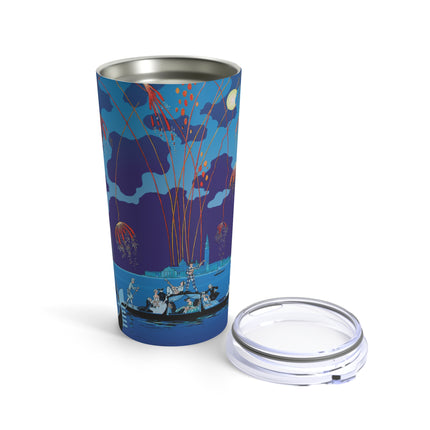 Fireworks in Venice by George Barbier Tumbler 20oz