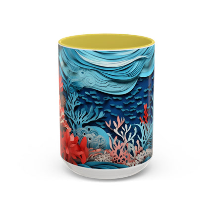 Enchanting Underwater Scene Colorful Mugs (11oz, 15oz)