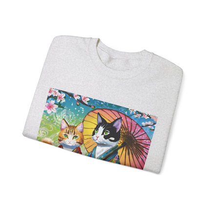 Kimono Kitties Unisex Heavy Blend™ Crewneck Sweatshirt