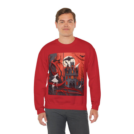 Halloween Night Scene Unisex Heavy Blend™ Crewneck Sweatshirt