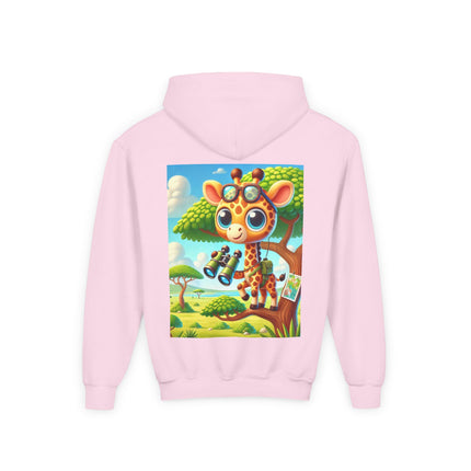 Giraffe Lookout Youth Hooded Sweatshirt – Adventure, Curiosity & Cozy Comfort