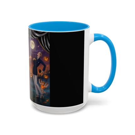 🏹🎃 Cupid's Arrow At Pumpkin Moon Manor Colorful Mug – Romantic Halloween Charm