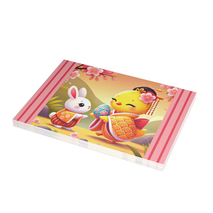 Whimsical Springtime Exchange Postcards (envelopes included) - Bundles of 10, 30, 50 Pieces