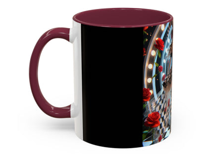 Halloween Witch Through the Mirror Colorful Mugs (11oz, 15oz)