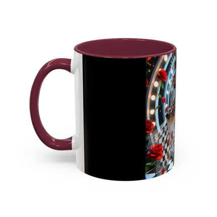 Halloween Witch Through the Mirror Colorful Mugs (11oz, 15oz)