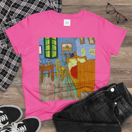 The Bedroom by Vincent van Gogh Women's Midweight Cotton Tee